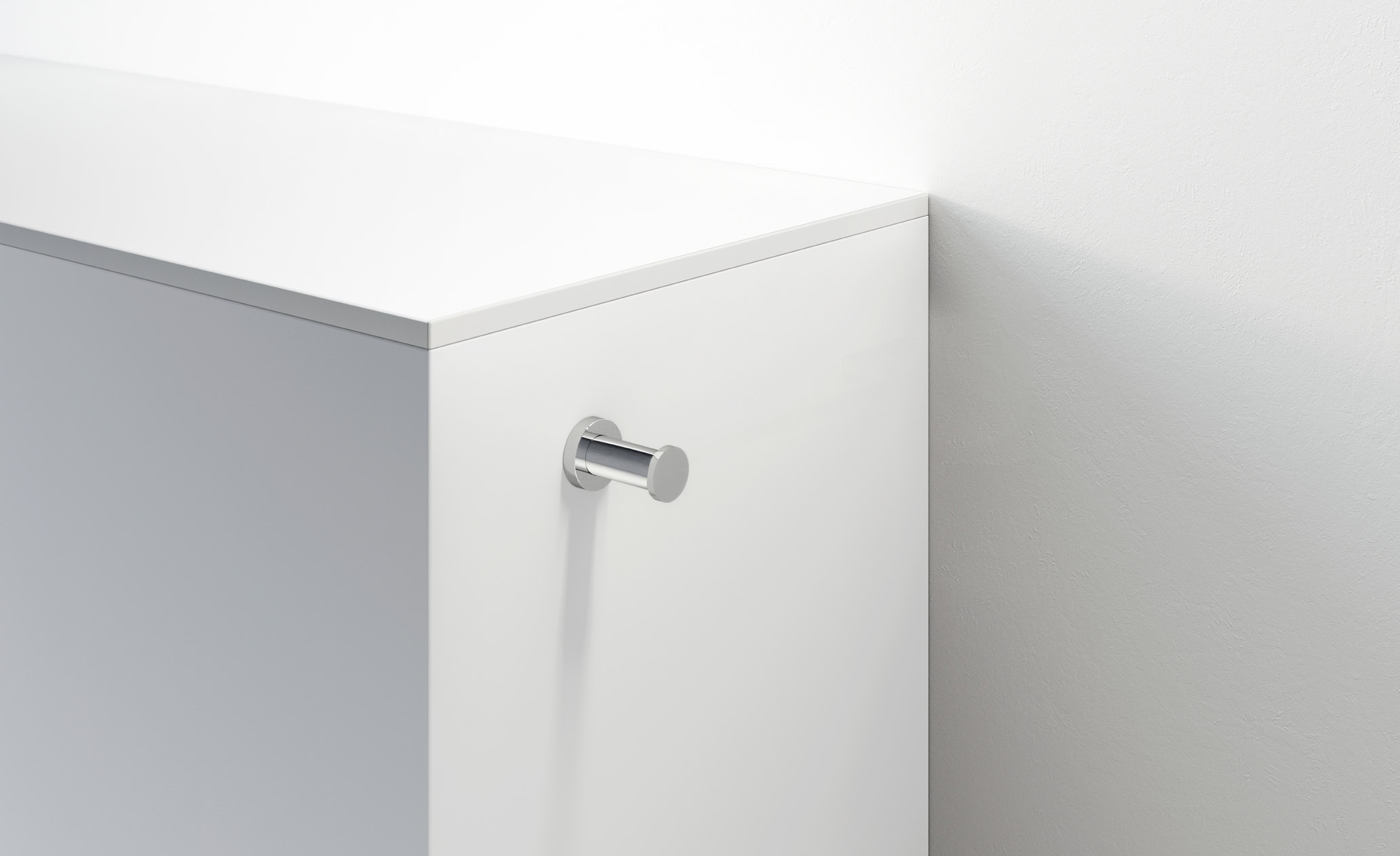 Porta asciugamano moderno e semplice in metallo.