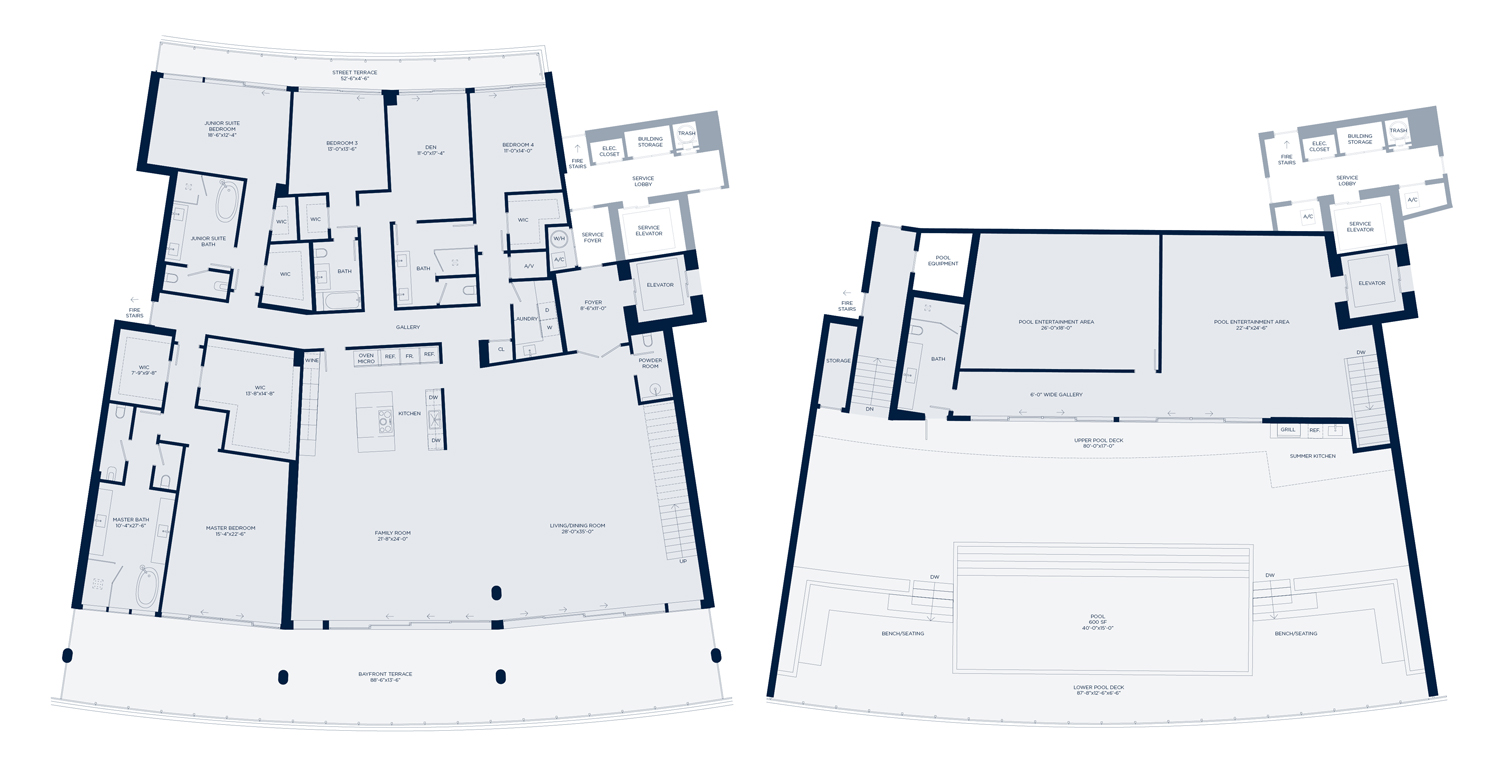 Mappa progettuale architettura Noorth scuola ambienti interni.